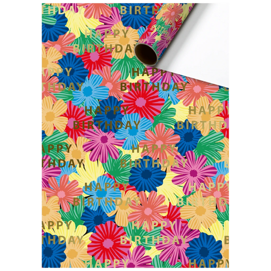 Papier cadeau Aviv orange clair (70 cm x 1.5 m)