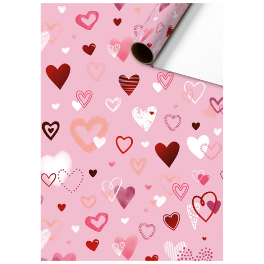 Papier cadeau Amaia rose (70 cm x 1.5 m)