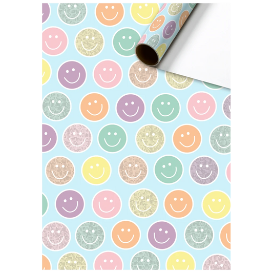 Papier cadeau Nea bleu clair (70 cm x 1.5 m)