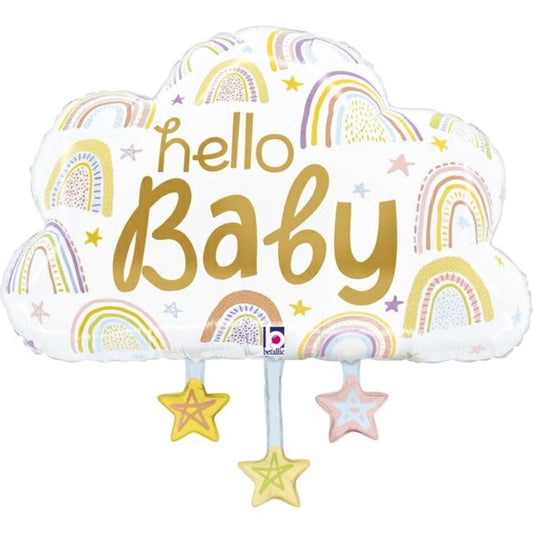 Ballon Alu - Nuage Hello Baby (71cm)