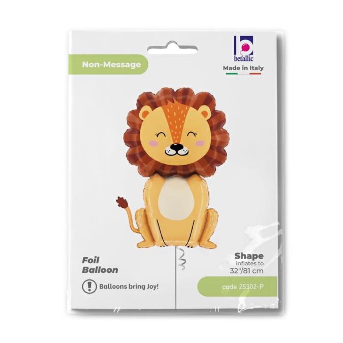 Ballon Alu - Lion Assis (81cm)