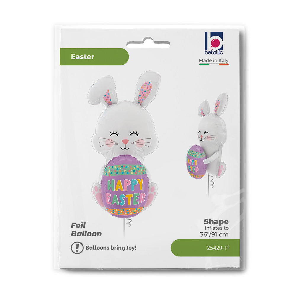 Ballon alu Lapin œuf de Pâques