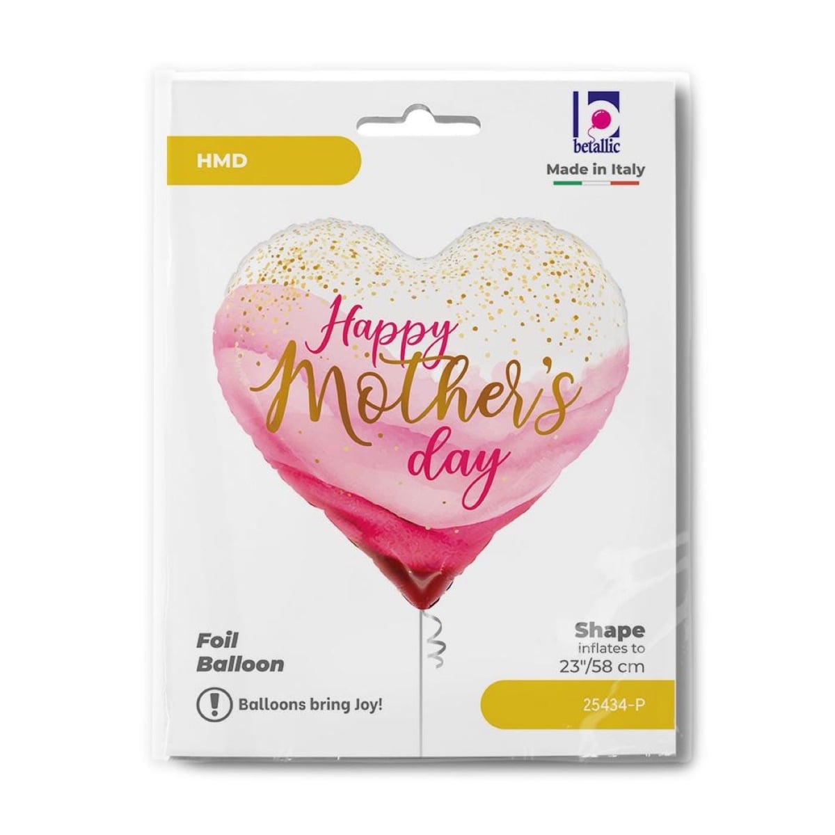 Ballon alu Coeur - Happy Mother's Day Rose