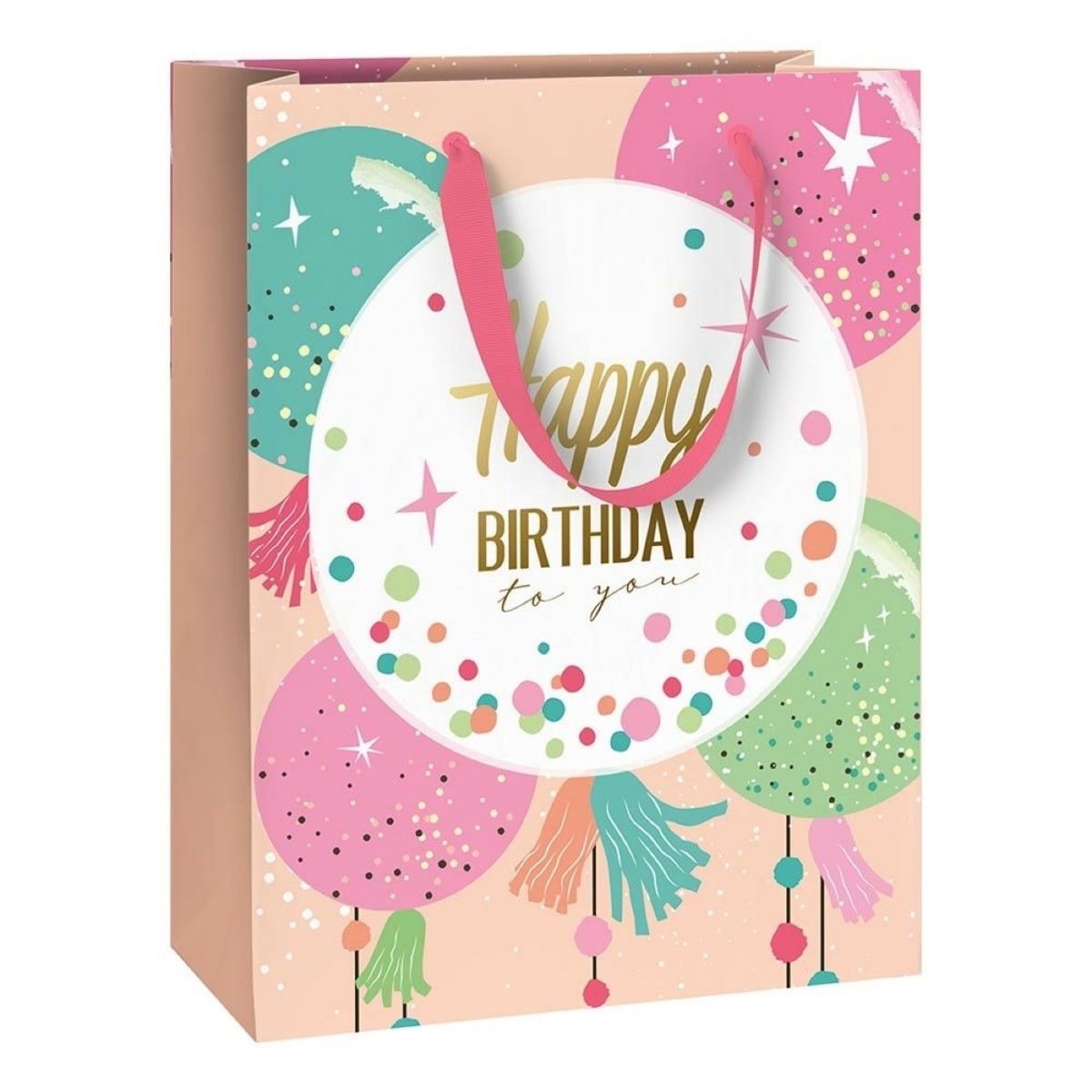 Sac cadeau M - Happy Birthday Ballon