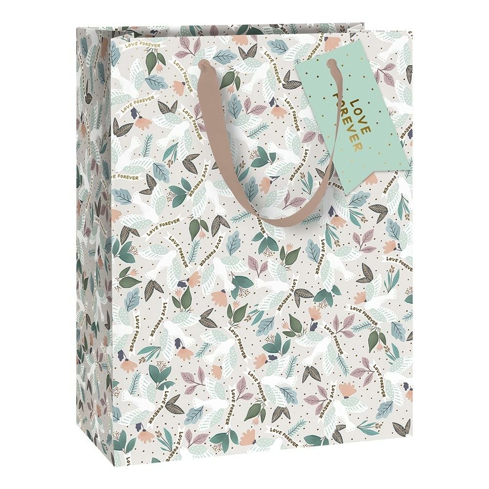 Sac cadeau M - Duva Gris Clair