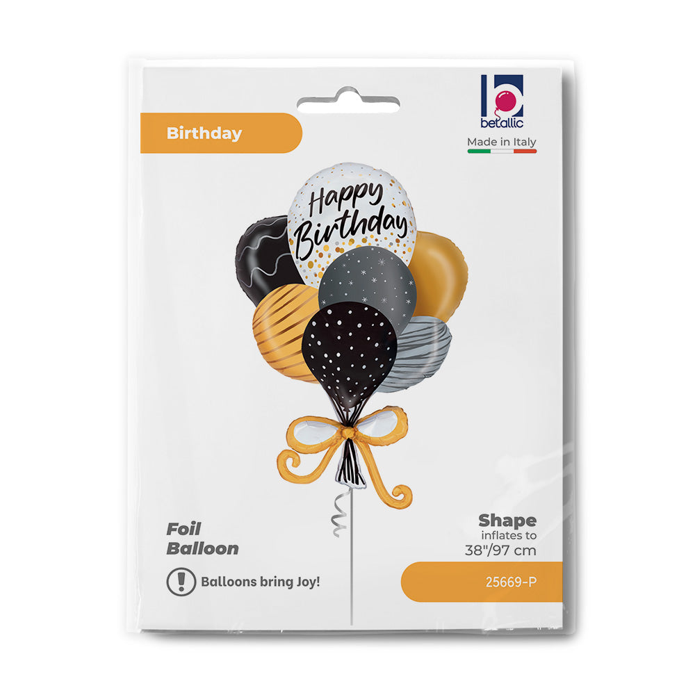Ballon alu Satin Birthday Balloons