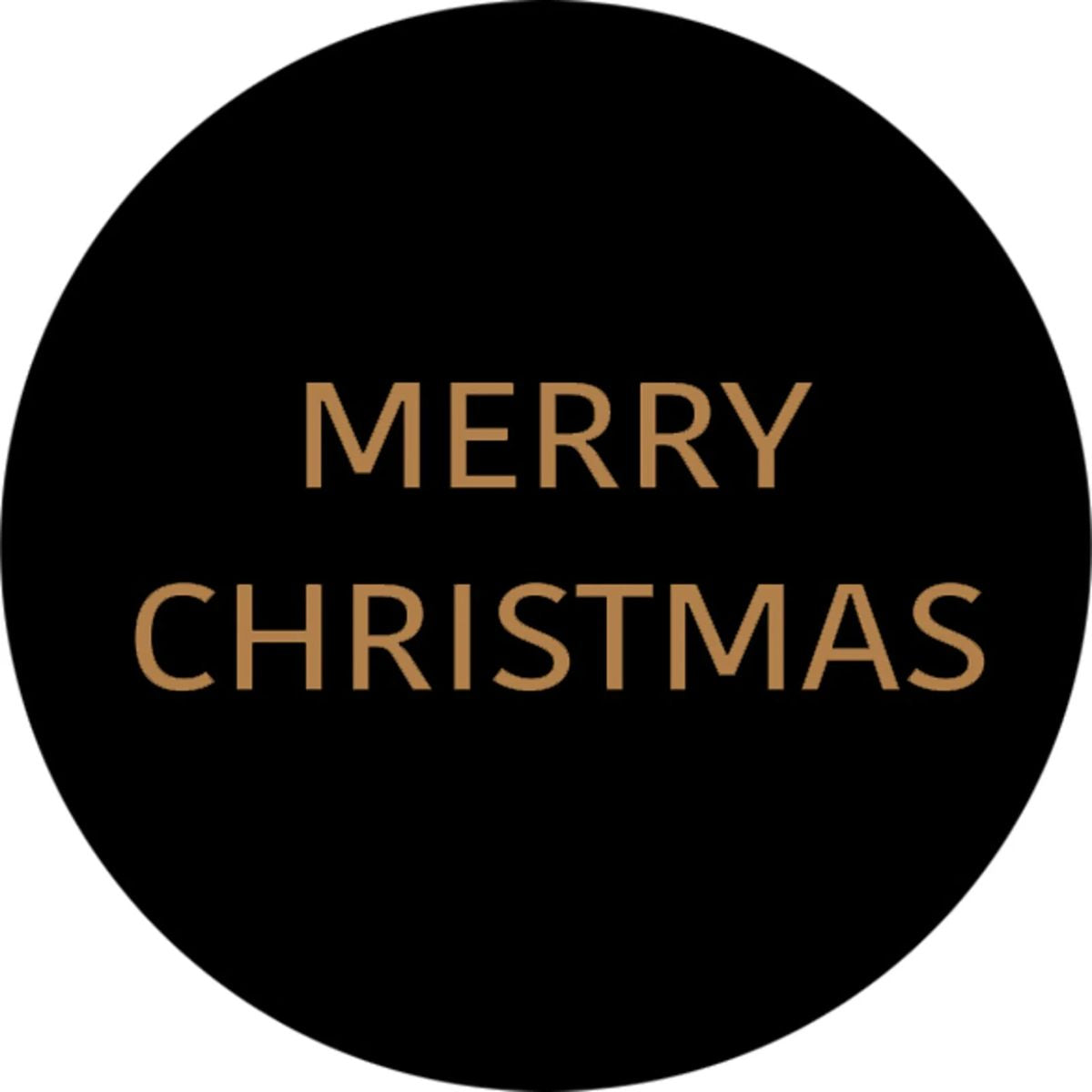 Autocollant - Merry Christmas 5cm (1pc)