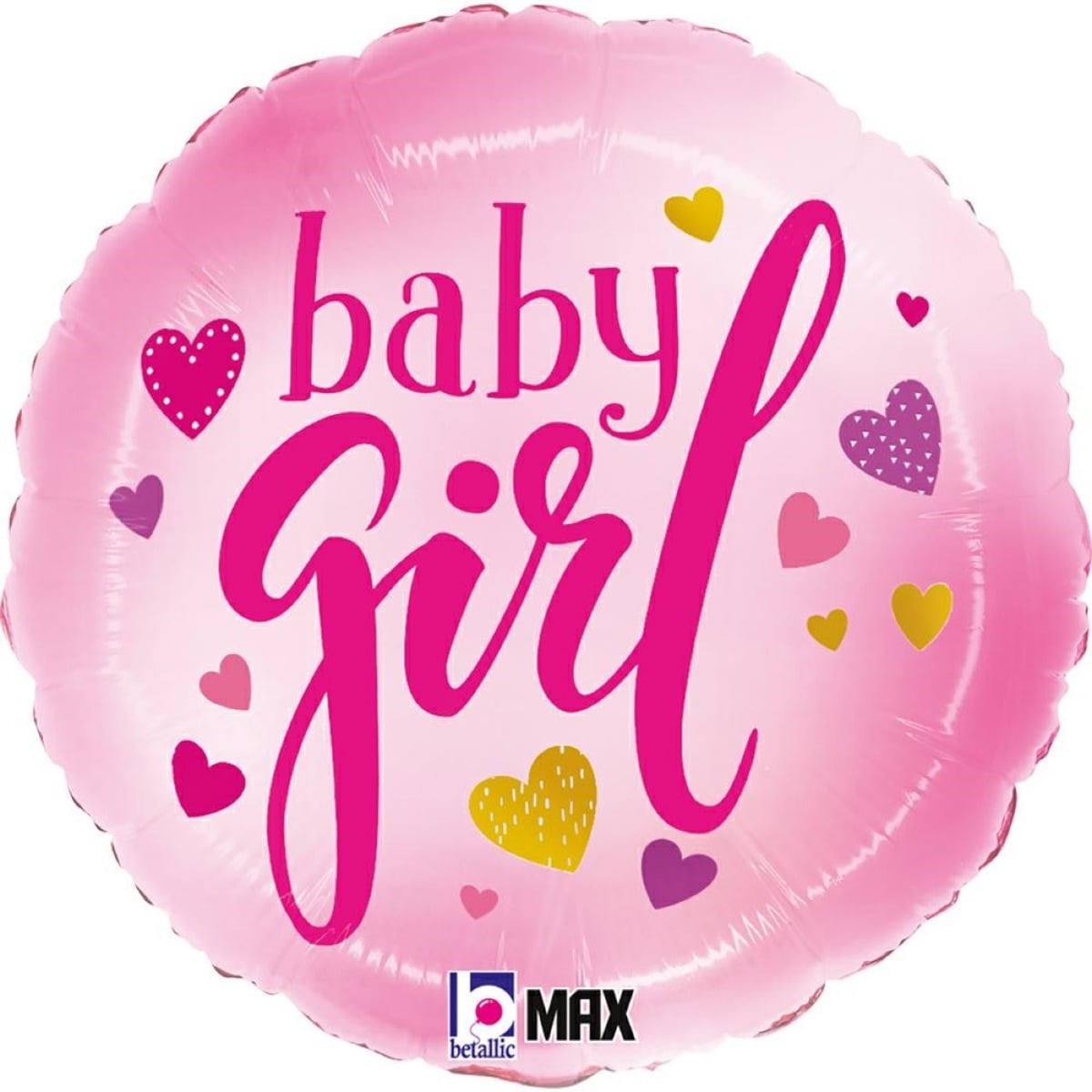 Ballon alu - Baby Girl rose