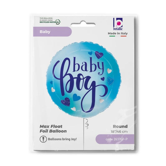 Ballon alu - Baby Boy Bleu