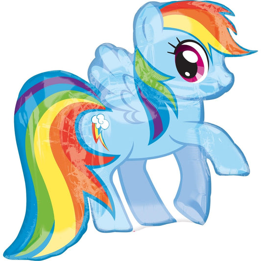 Ballon Alu - Mon Petit Poney Bleu (68cm)