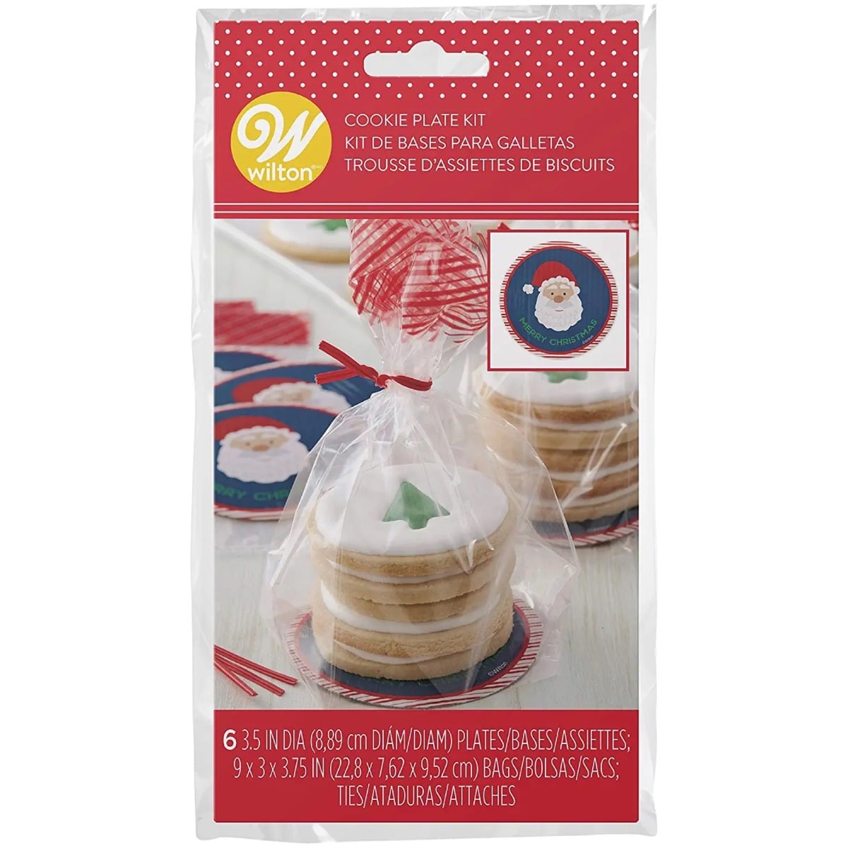 Sachets pour biscuits - Père Noël (6pcs)