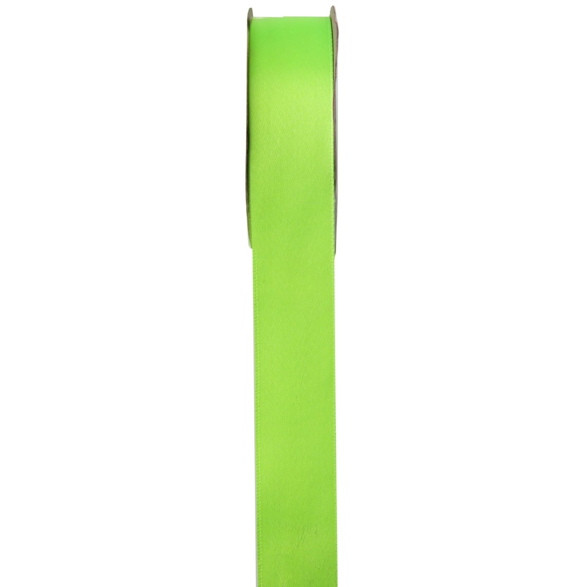 Ruban satin 25mm - Vert fluo (25m)