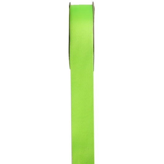 Ruban satin - Vert fluo (25m)