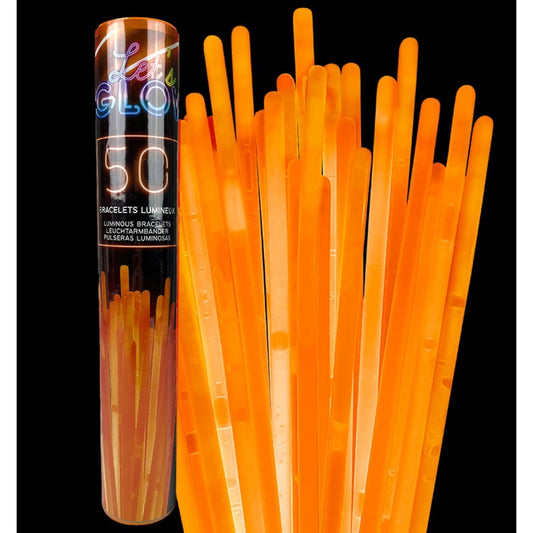 Bracelets lumineux - Orange (50pcs)