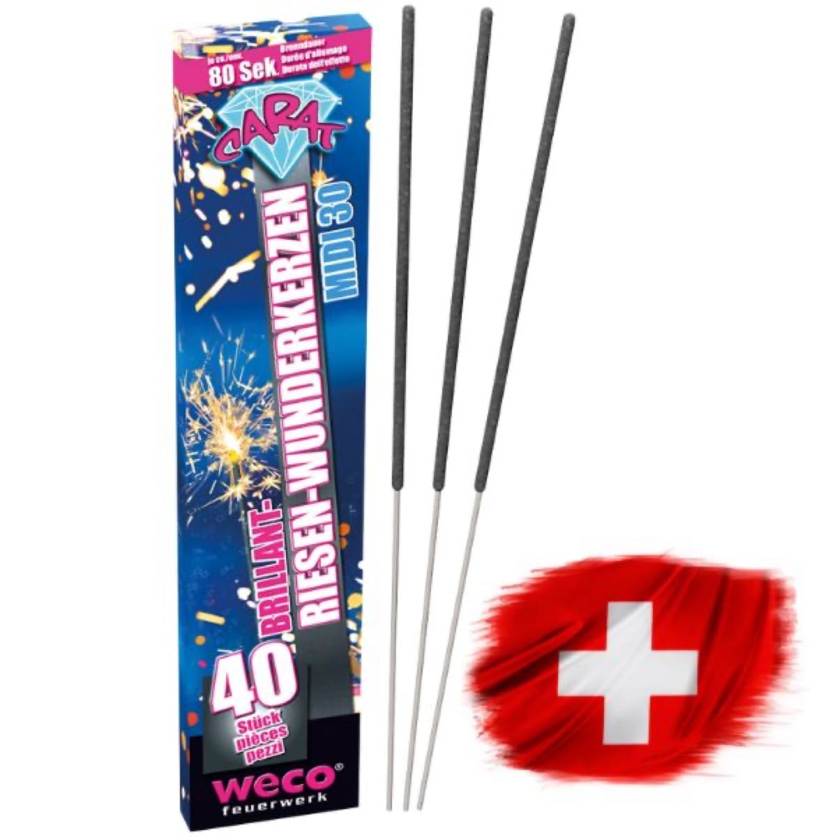 Cierges Magiques 80 sec. (40pcs)
