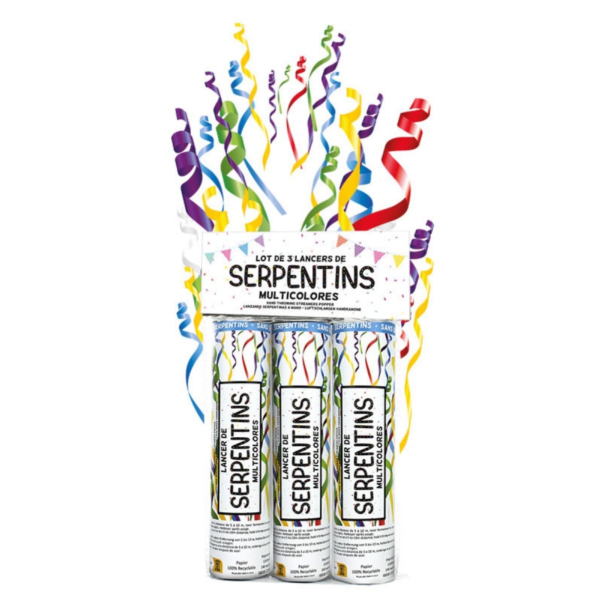 Serpentins Multicolore 3pcs