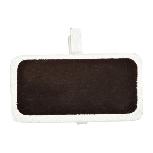 Ardoise Ecole sur pince - Blanc (4pcs)