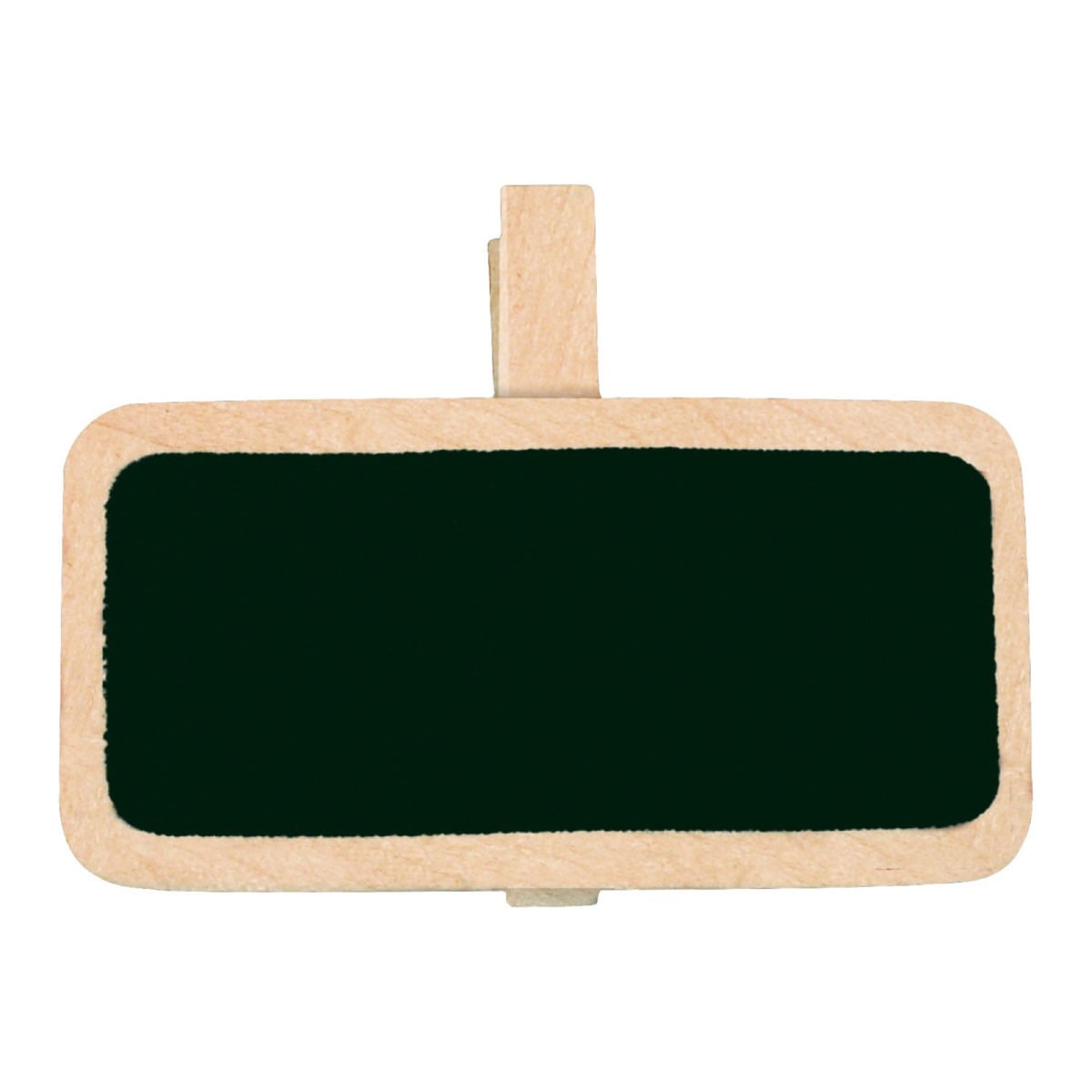 Ardoise Ecole sur pince - Naturel (4pcs)