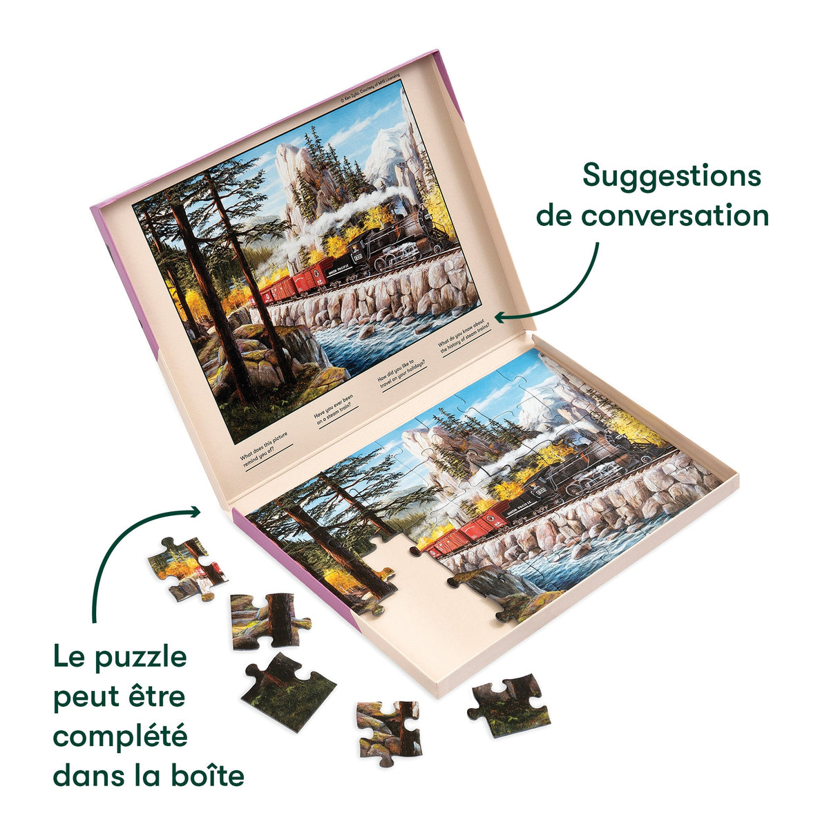 Puzzle 35 pieces - Steam Train