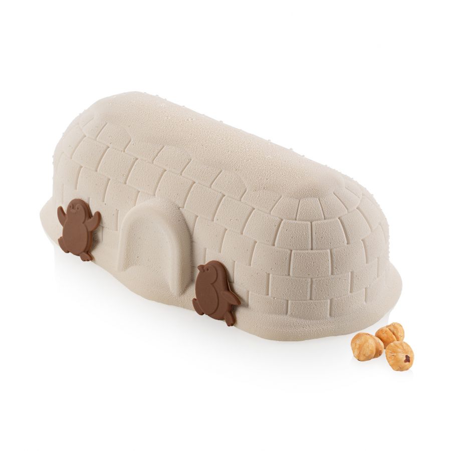 Silikomart Moule à bûche Igloo 1175 en silicone (23.4 cm)