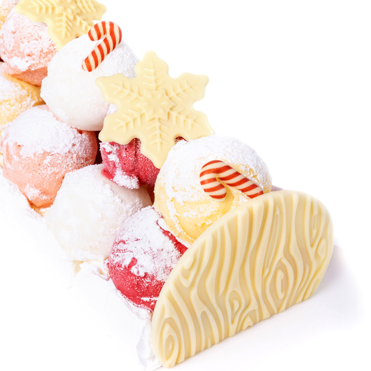 Décorations en chocolat - Flocons de neige (6pcs)