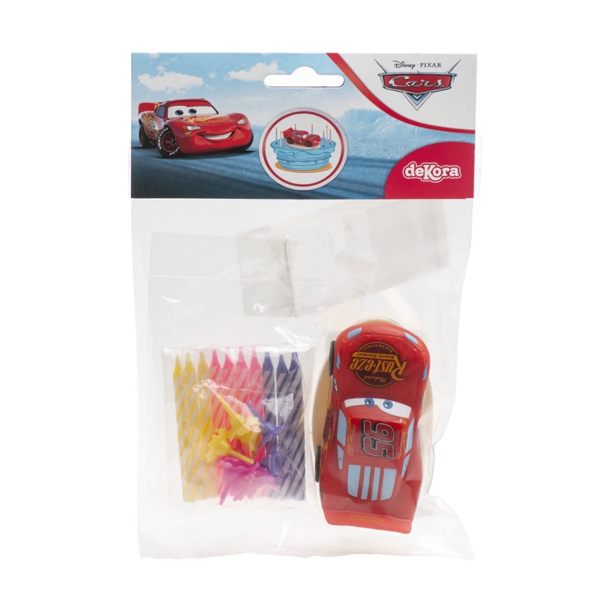 Décoration de gâteau - Kit Cars avec bougies