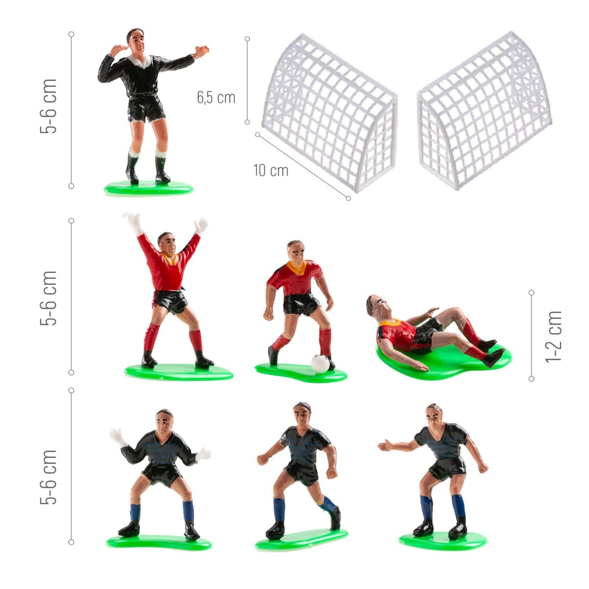 Décoration de gâteau - Foot (9pcs)
