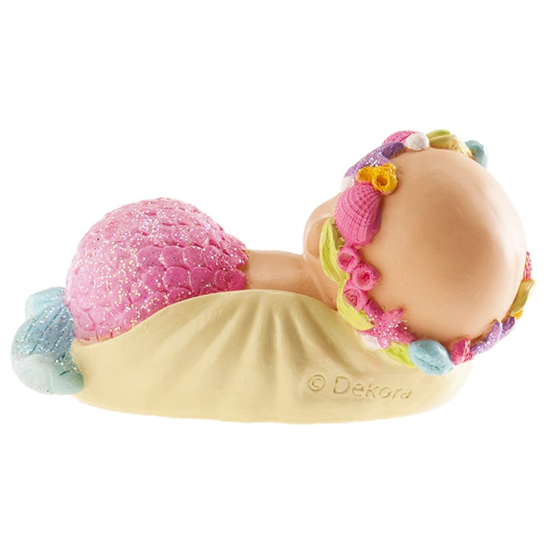 Figurine Baptême -Adorable bébé fille sirène (10cm)