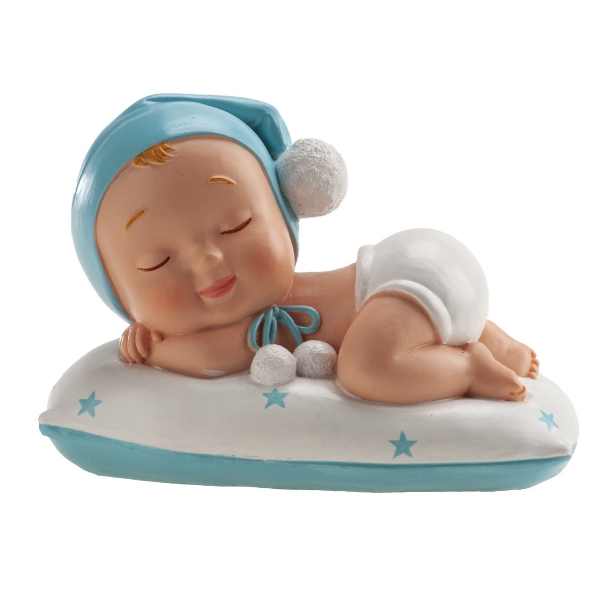 Cake Topper Baptême garçon endormi