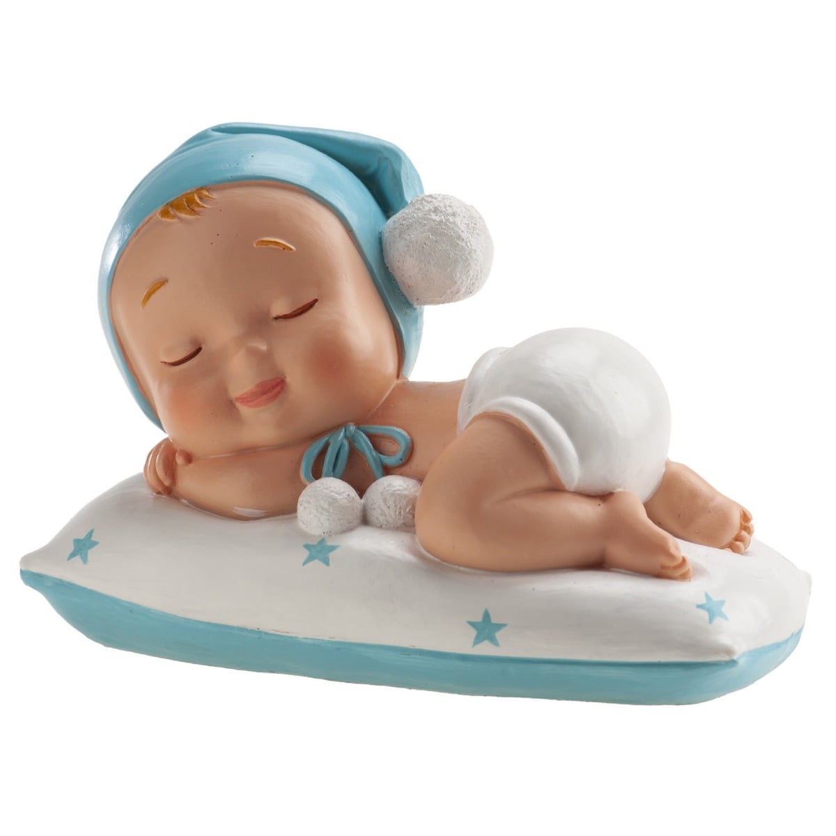 Cake Topper Baptême garçon endormi