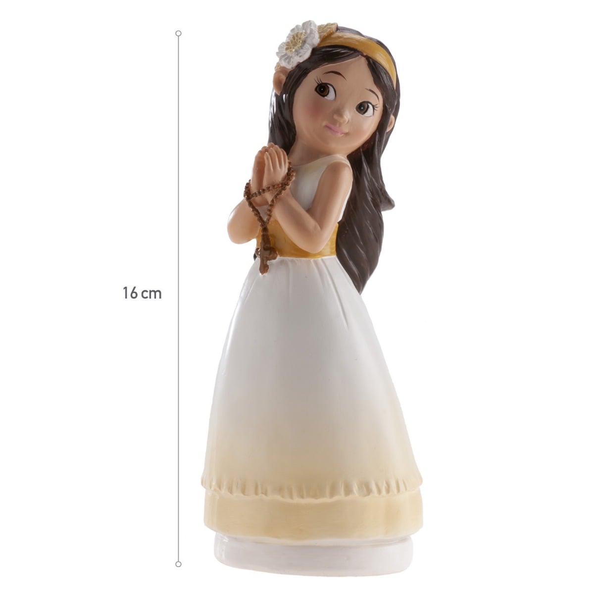 Figurine Communion - Fille et son Chapelet