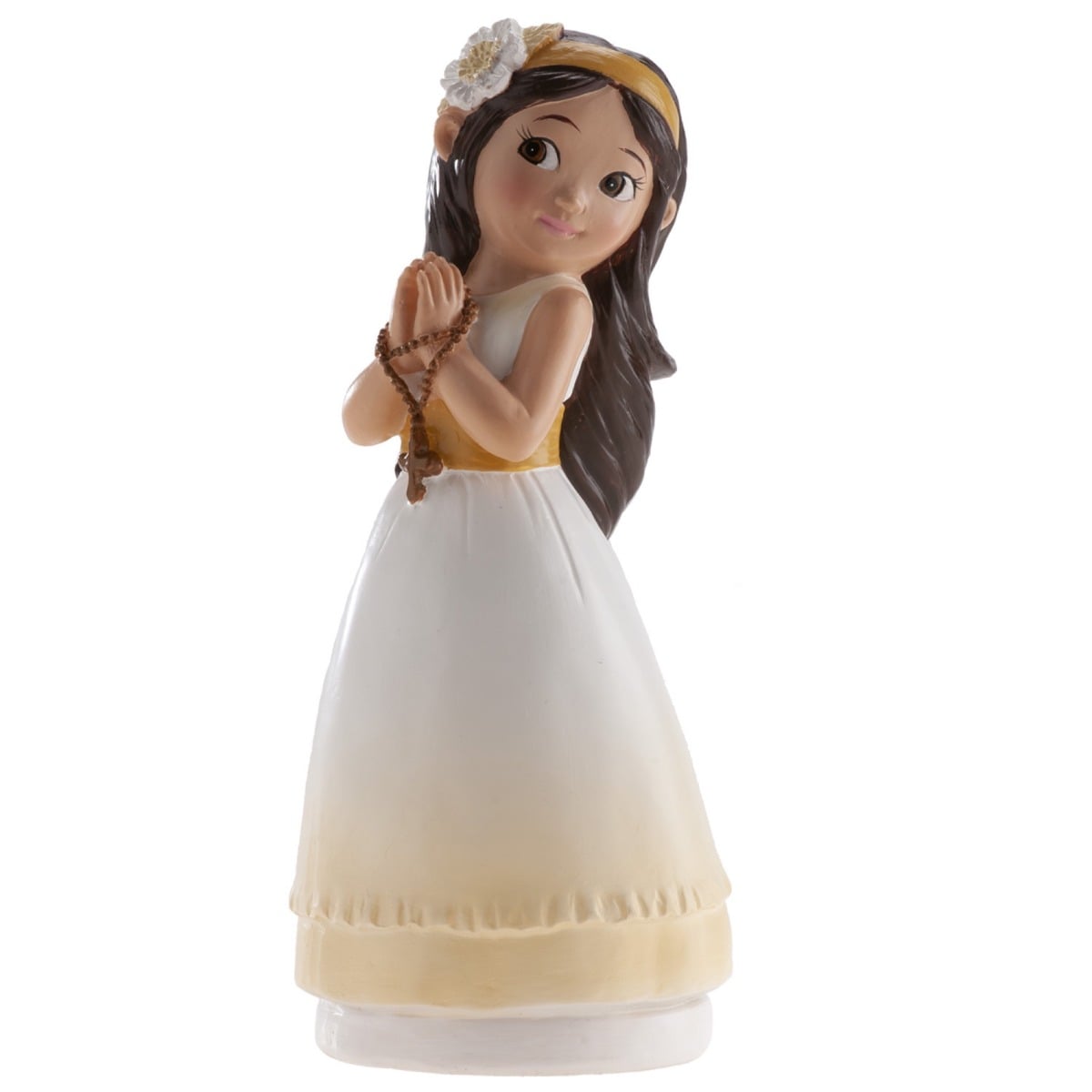 Figurine Communion - Fille et son Chapelet