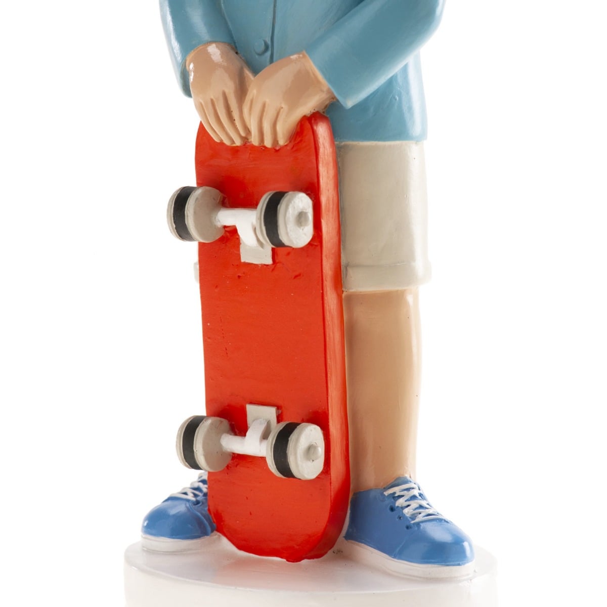 Figurine Communion - Garçon planche à roulette