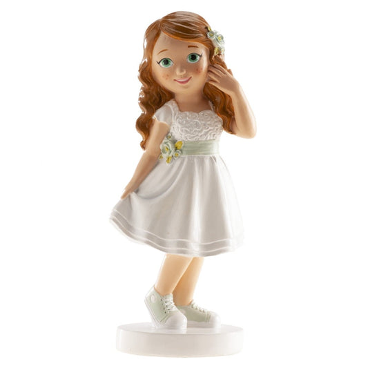 Figurine Communion - Fille Robe blanche