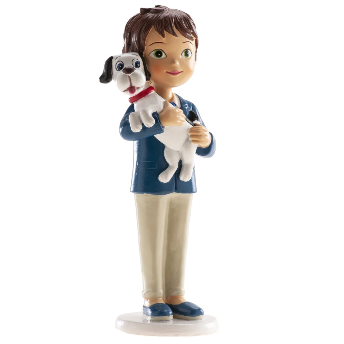 Figurine Communion - Garçon et chien