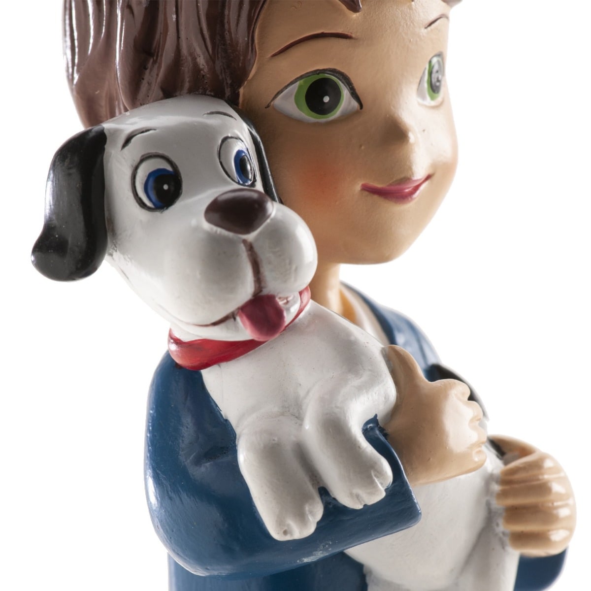 Figurine Communion - Garçon et chien
