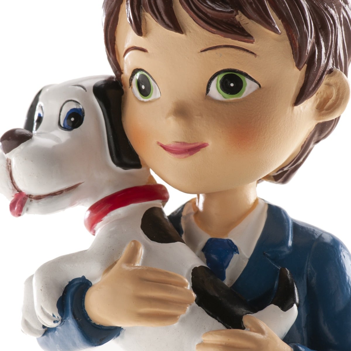 Figurine Communion - Garçon et chien
