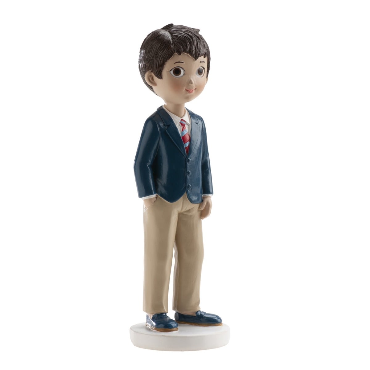 Figurine Communion - Garçon cravate rouge