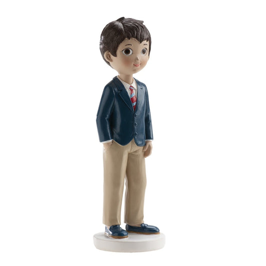 Figurine Communion - Garçon cravate rouge