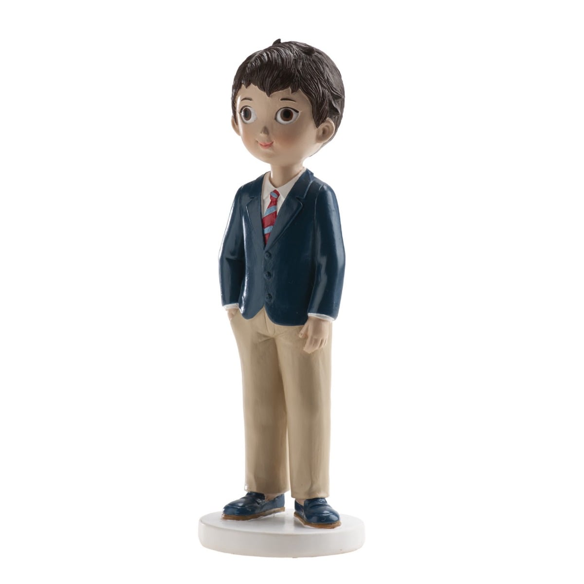 Figurine Communion - Garçon cravate rouge