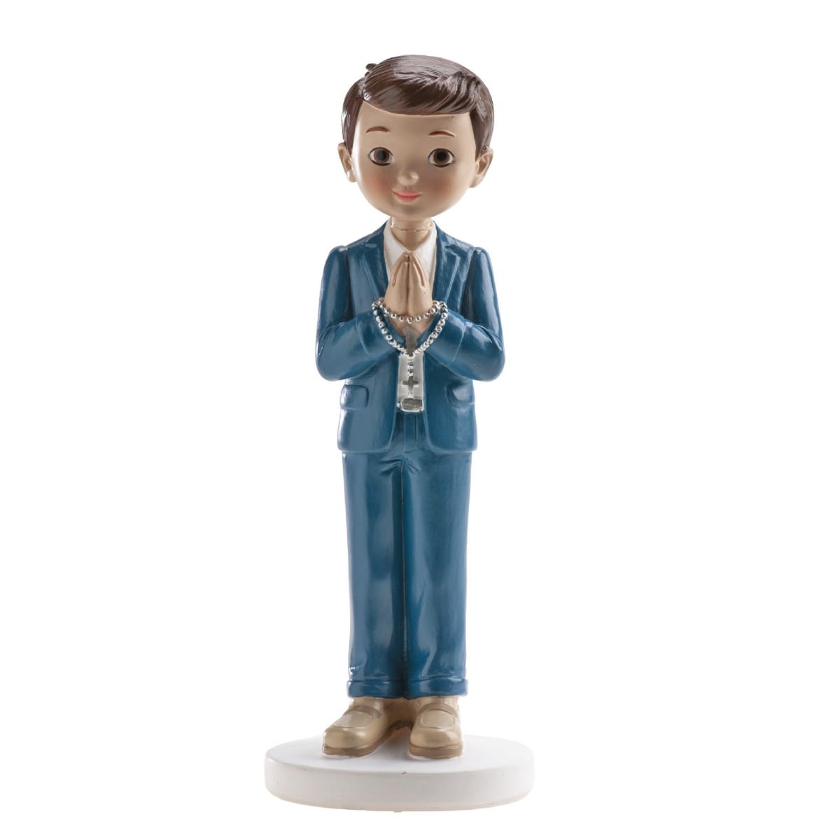 Figurine Communion - Garçon avec chapelet
