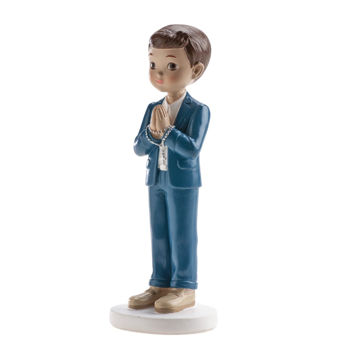 Figurine Communion - Garçon avec chapelet