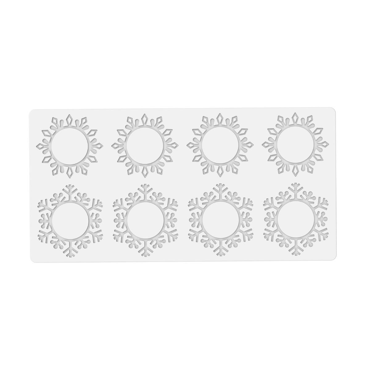 Tapis en silicone Snowflake flocons (8 décors)