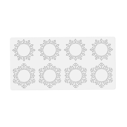 Tapis en silicone Snowflake flocons (8 décors)