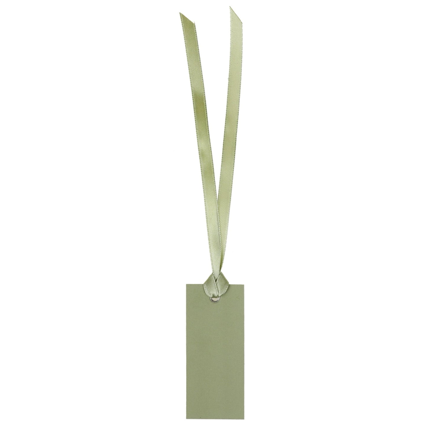 Marque-place rectangle avec ruban - Sauge