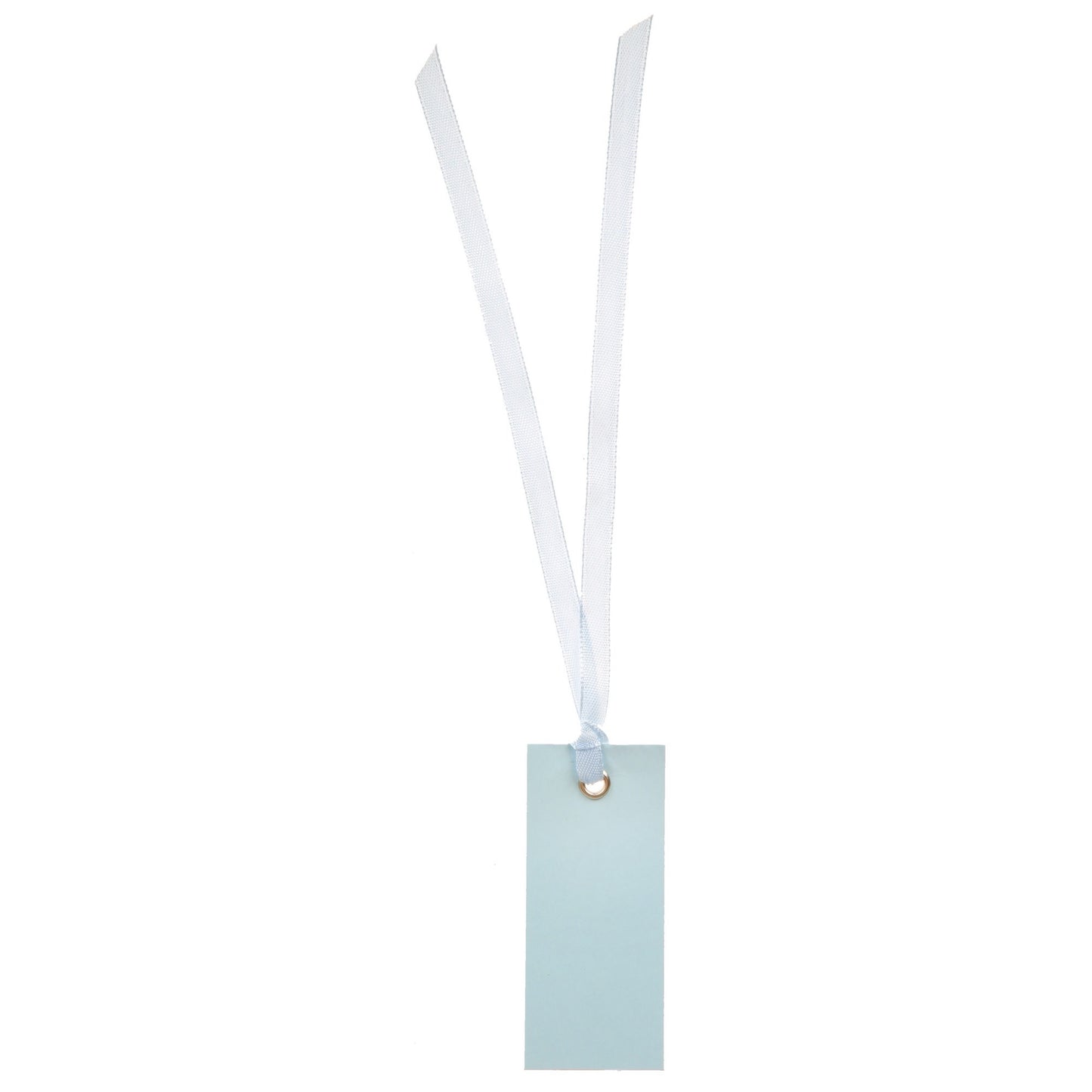 Marque-place rectangle avec ruban - Bleu Ciel