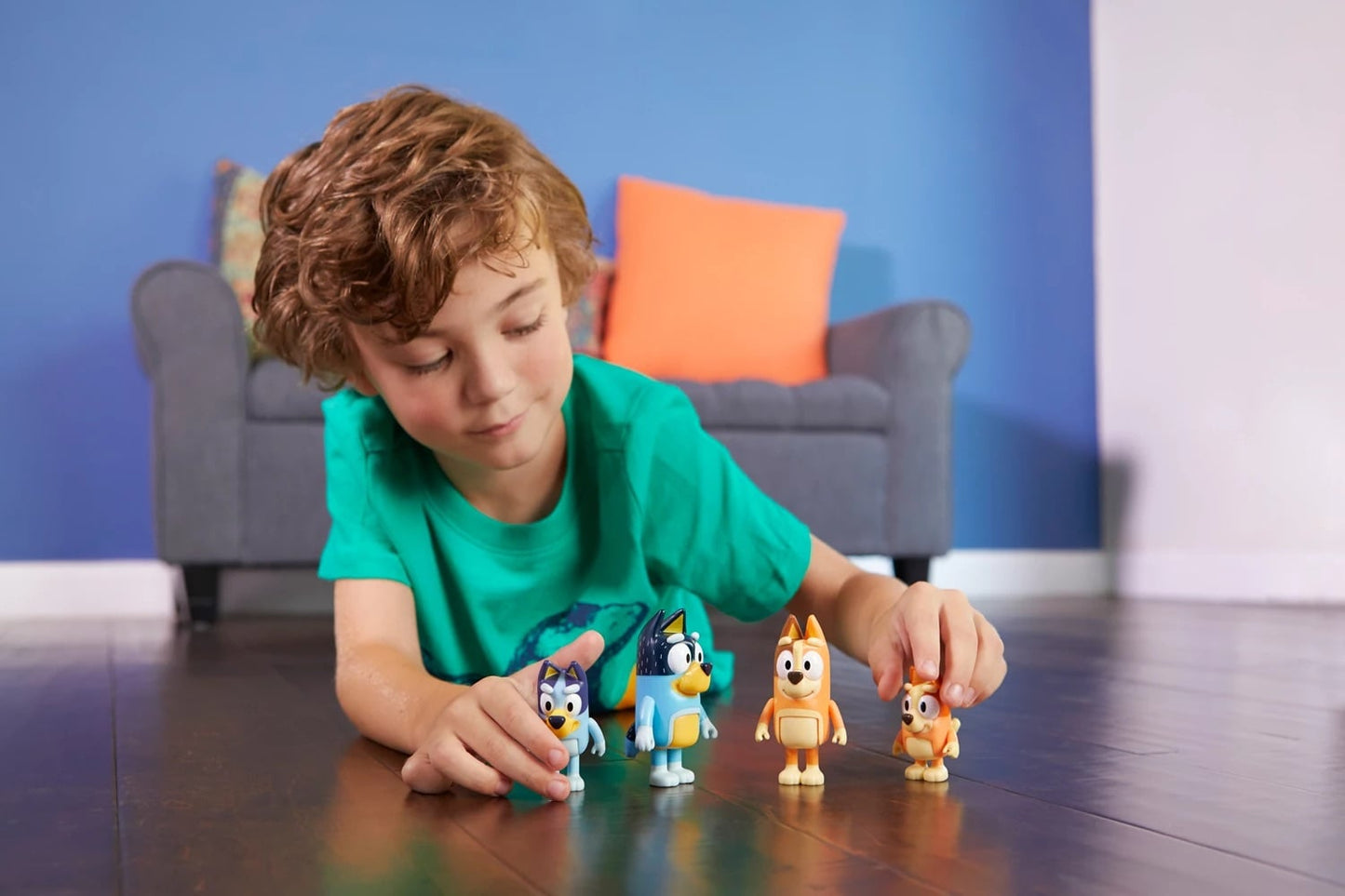 La Famille de Bluey - 4 figurines mobiles