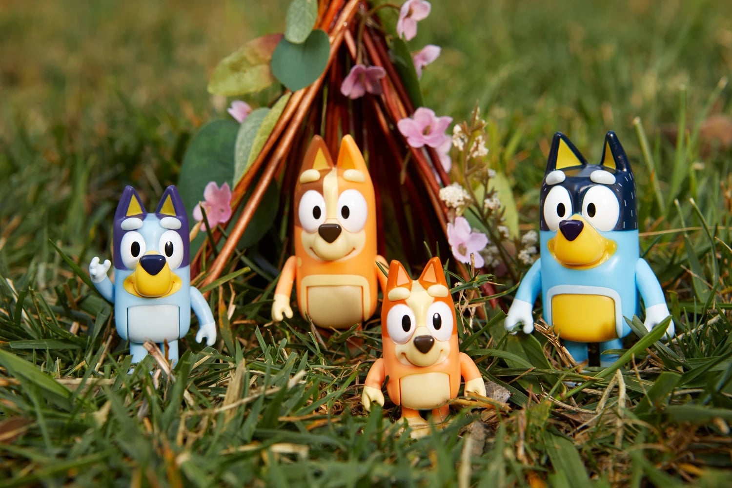 La Famille de Bluey - 4 figurines mobiles