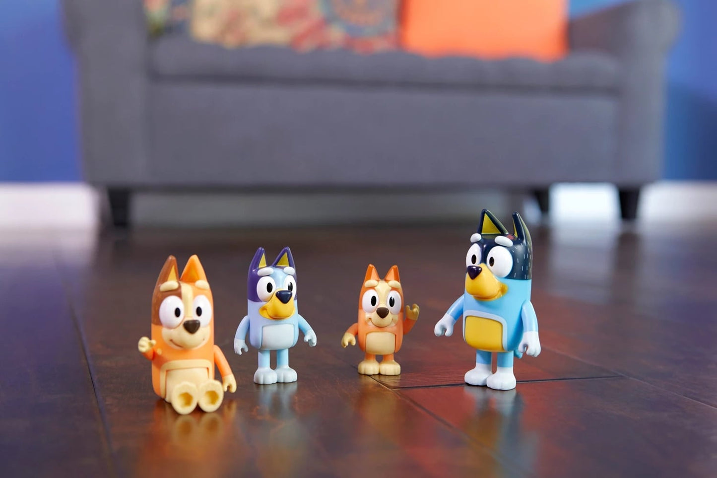 La Famille de Bluey - 4 figurines mobiles