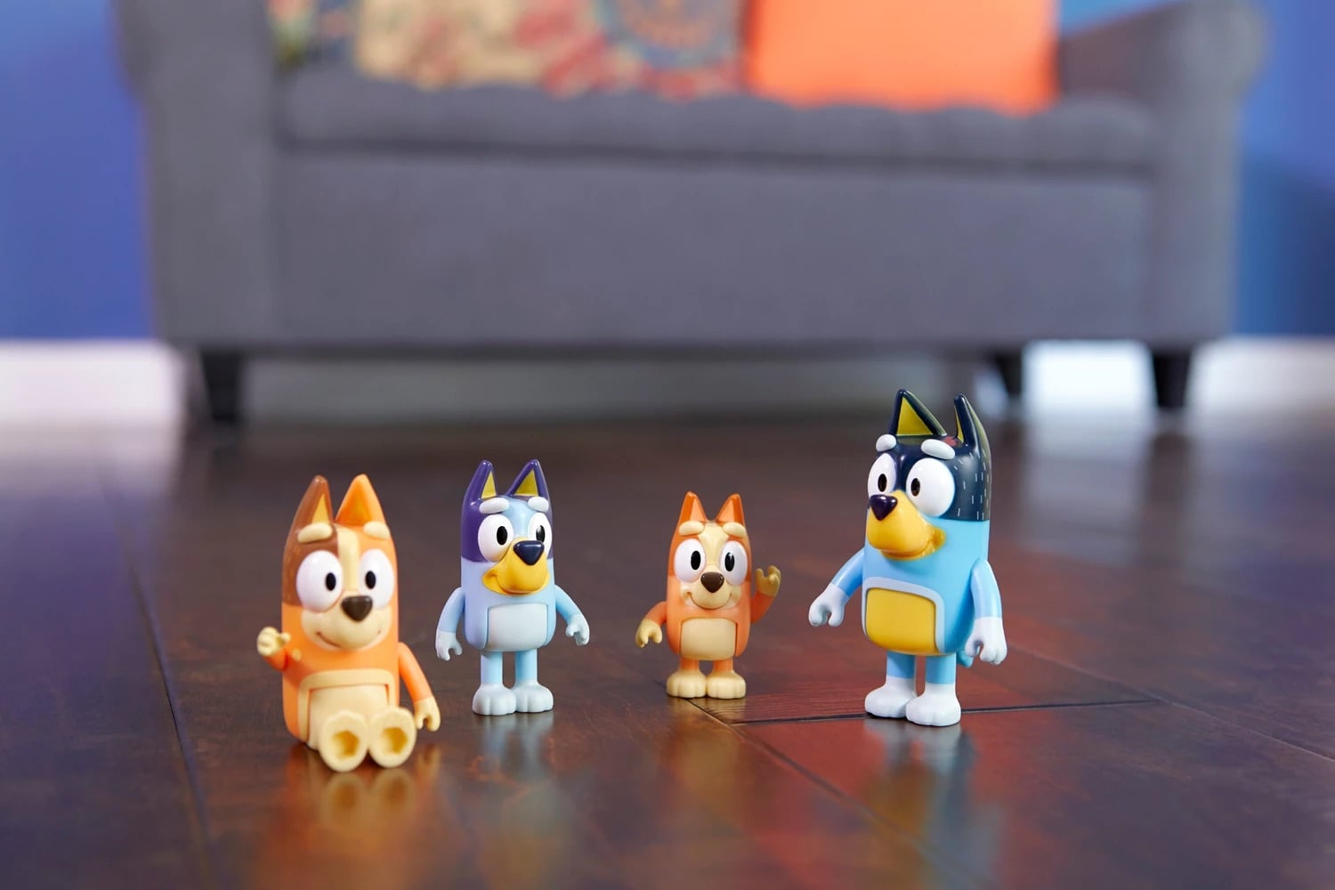 La Famille de Bluey - 4 figurines mobiles